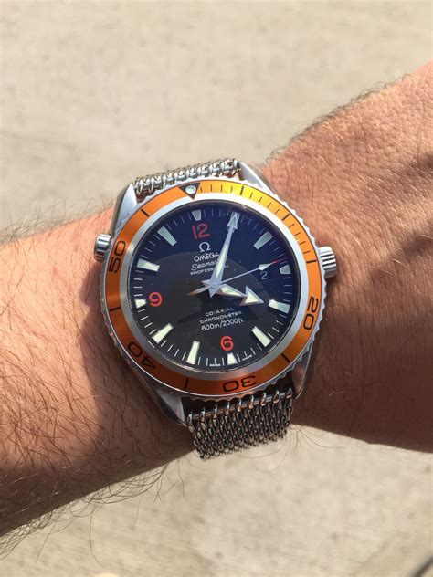 omega mesh bracelet 20mm|omega seamaster planet ocean bracelet.